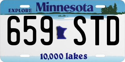 MN license plate 659STD