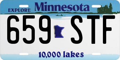 MN license plate 659STF