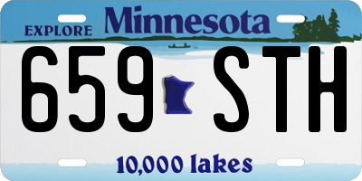 MN license plate 659STH