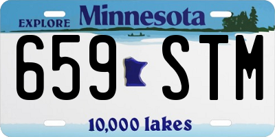 MN license plate 659STM