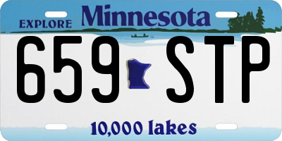 MN license plate 659STP