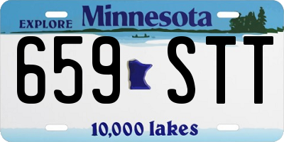 MN license plate 659STT