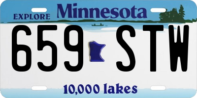 MN license plate 659STW
