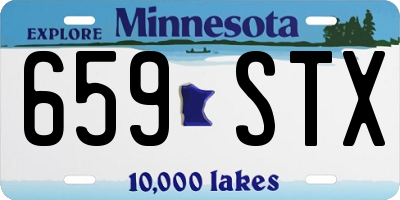 MN license plate 659STX