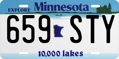 MN license plate 659STY