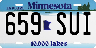 MN license plate 659SUI