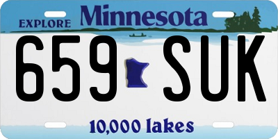 MN license plate 659SUK