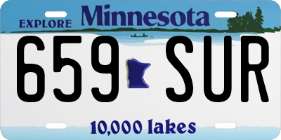 MN license plate 659SUR
