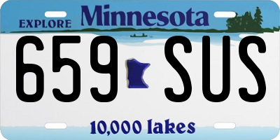 MN license plate 659SUS