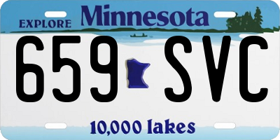 MN license plate 659SVC