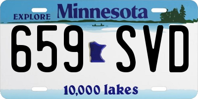 MN license plate 659SVD