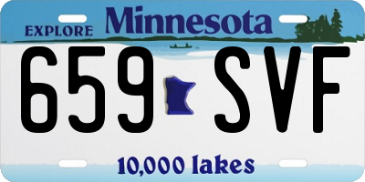 MN license plate 659SVF