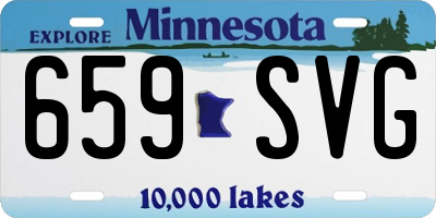 MN license plate 659SVG