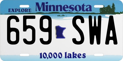 MN license plate 659SWA
