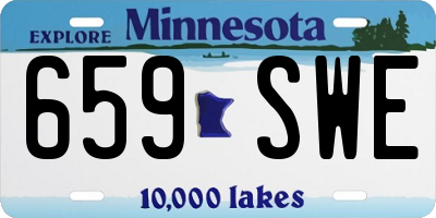 MN license plate 659SWE