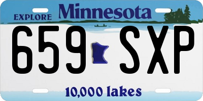 MN license plate 659SXP