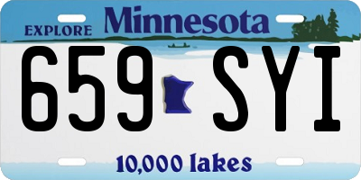 MN license plate 659SYI
