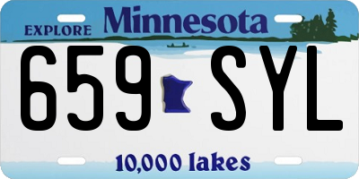 MN license plate 659SYL