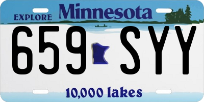MN license plate 659SYY
