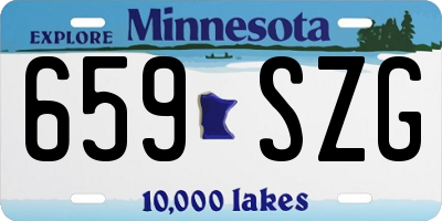 MN license plate 659SZG