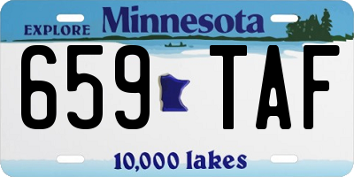 MN license plate 659TAF