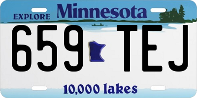 MN license plate 659TEJ
