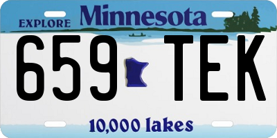 MN license plate 659TEK