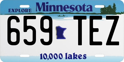 MN license plate 659TEZ