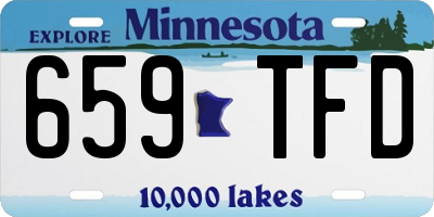 MN license plate 659TFD
