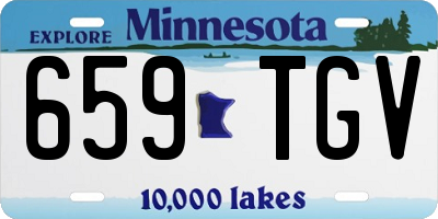 MN license plate 659TGV