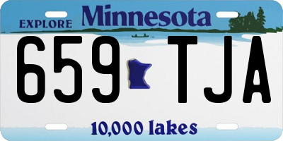 MN license plate 659TJA
