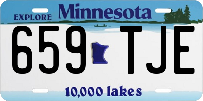 MN license plate 659TJE