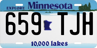 MN license plate 659TJH