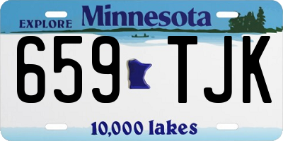 MN license plate 659TJK
