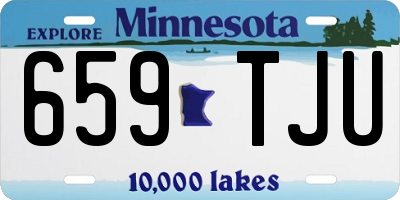 MN license plate 659TJU