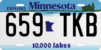 MN license plate 659TKB