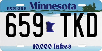MN license plate 659TKD