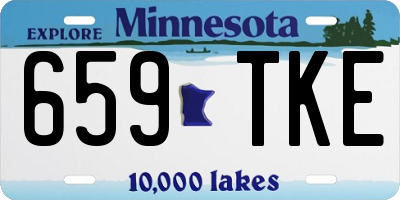 MN license plate 659TKE
