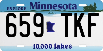 MN license plate 659TKF