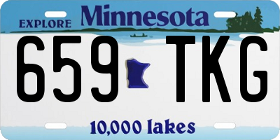 MN license plate 659TKG