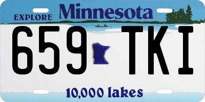 MN license plate 659TKI