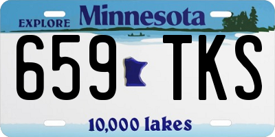 MN license plate 659TKS