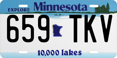 MN license plate 659TKV