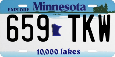 MN license plate 659TKW