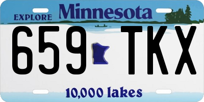 MN license plate 659TKX
