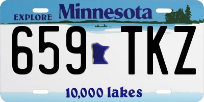 MN license plate 659TKZ