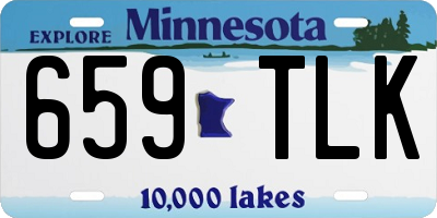 MN license plate 659TLK