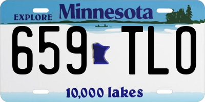 MN license plate 659TLO