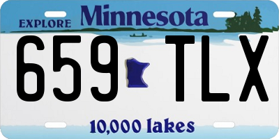 MN license plate 659TLX
