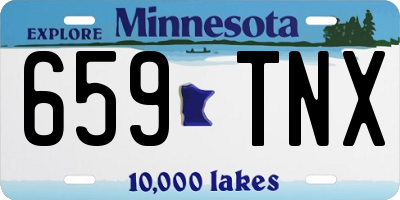 MN license plate 659TNX